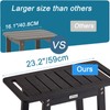 LaFroug Large Shower Stool for Inside Shower, Poly Lumber Shower