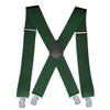 Wide X-Back Suspenders for Men – Adjustable 4-Clip Elastic Straps
