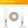 Ascher Classic E12 LED Candelabra Light Bulb 4W, Equivalent 40W,