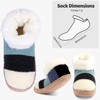 HUANSHA Ankle Knit Slipper Socks For Women With Grippers, Warm