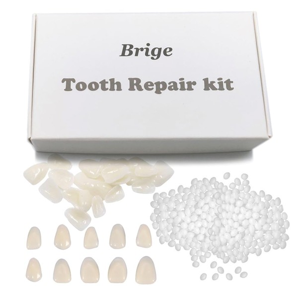 Brige Tooth Repair kit for Filling The Missing Broken Tooth and Gaps-Moldable Fake Teeth and Thermal Beads Replacement Kit