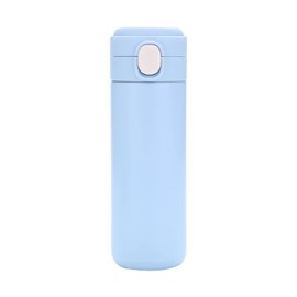 400mL Vacuum Cup Thermos Bottle Thermal Water Bottle Portable Leak Proof Stainless Steel Water Bottle Vacuum Flasks Bottle for Travel Outdoor Gym Fitness Blue