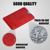 Pack of 16 Anti-Demagnetization Card Holders, 1 Piece Label Sticker,