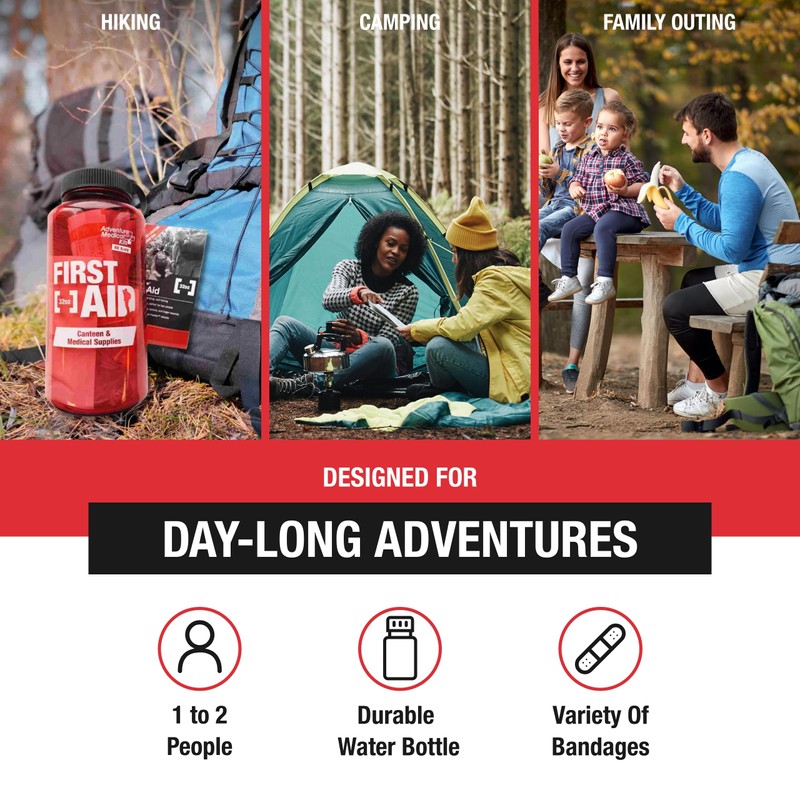 Adventure Medical Kits 32 oz Canteen and First Aid Kit