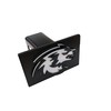Wolf Head Metal Trailer Hitch Cover for 2'' Towing Rear