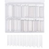 Nivofu 200Pcs Puntas de Uñas Postizas Curvadas en C Largas,