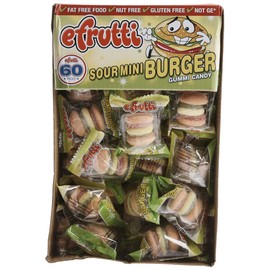 E.Frutti Sour Mini Burgers 1 pack 60 units