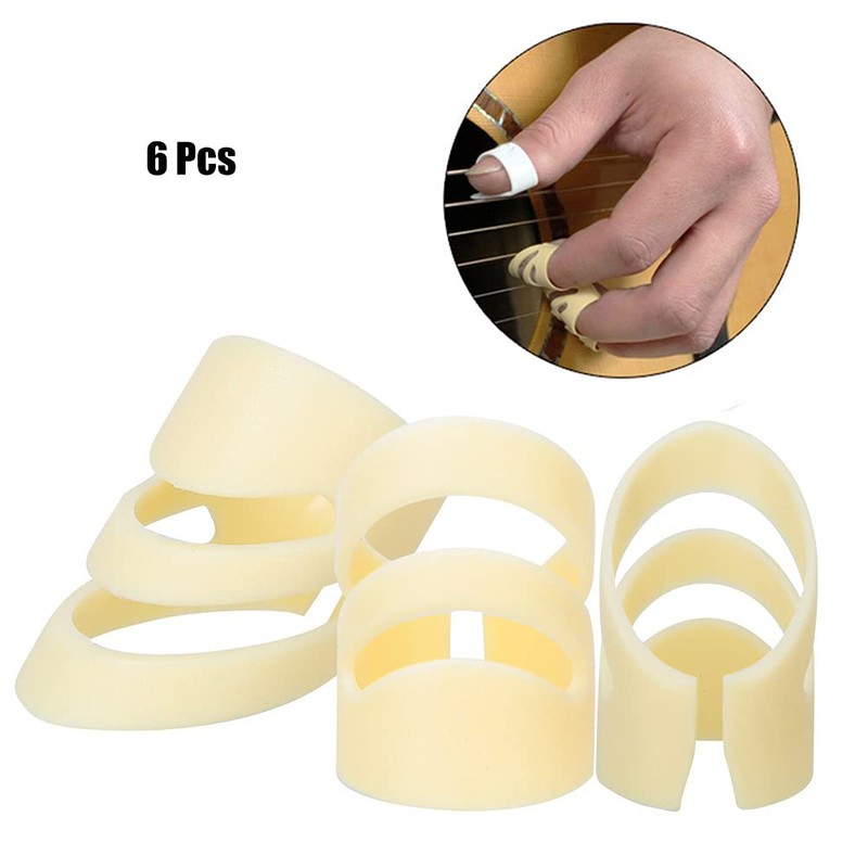 6Pcs Guitar Finger Picks, Alaska Fingerpicks, Alaska Picks Finger Plectrum