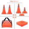 Collapsible Traffic Cones, ERKOON 2 Pack 18'' Orange Safety Road