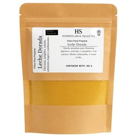 Mezcla Golden Milk en Polvo 100g – Cúrcuma, Jengibre, Canela, Cardamomo y Pimienta Negra – Aromática y Natural – Sin Leche – Para Preparar Leche Dorada Premium