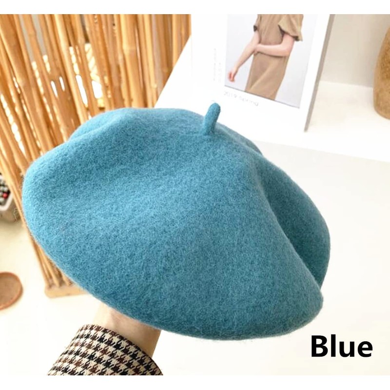 RuiChy Women Vintage French Beret Beanie Elegant Soft Stretchy Cap