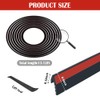 13Ft Car Door Rubber Seal Strip,Silent & Dustproof Rubber Car