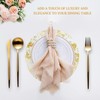 20 pieces of golden placemats, round gold foil placemats, shiny