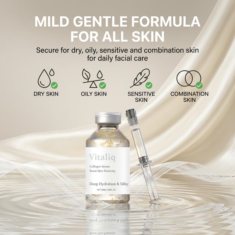 Korean Silk Peptide Serum, Deep Collagen Serum Silk Peptide Ampoule