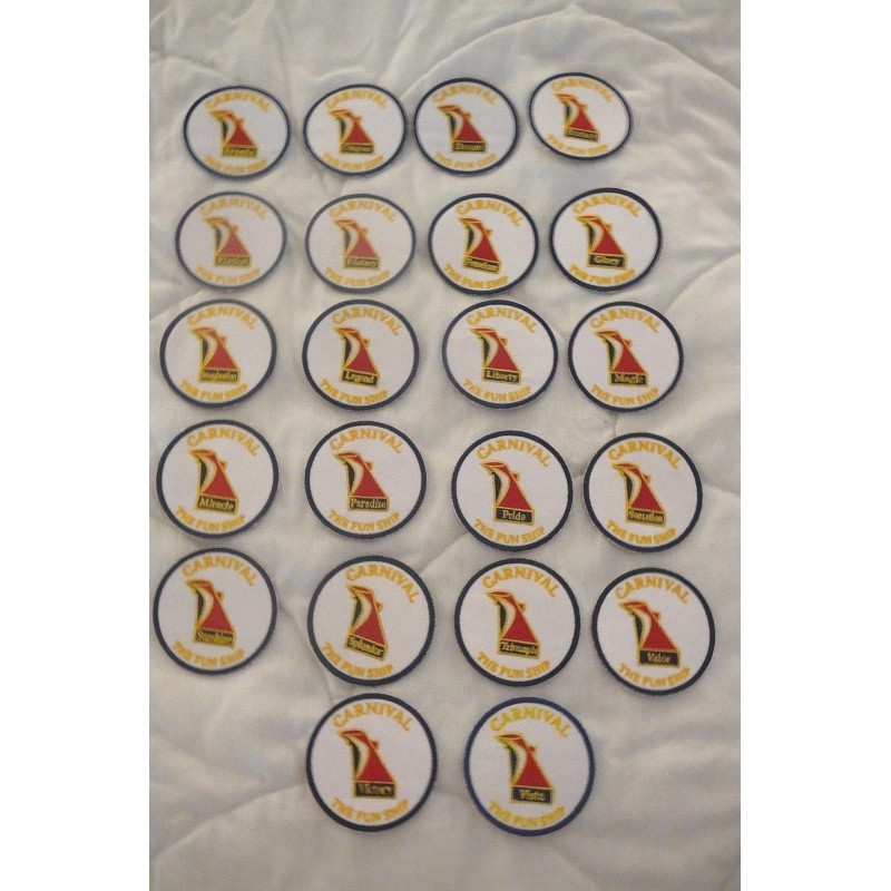 CARNIVAL CRUISE LINES VENEZIA FUNNEL HAT PIN AND PATCH