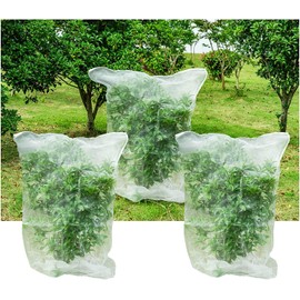 3Pcs Plant Barrier Net Mesh, Plant Barrier Net Mesh, Bird Netting, Barrier Bags for Vegetables Fruits, Covering Plants Bags, Tomato Plant Netting for Protect Plants from Birds, Insects (2.4 x 3.5 FT)