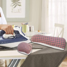 2 Pack Professional Tailor's Ham and Seam Roll Set, Tailors Ham for Ironing, Premium Pressing Sewing Tools, Ideal for Ironing Sleeves, Collars, Caps, Curved Seams Kit