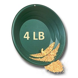 Complete Gold Panning Kit with 4 LB Gold Paydirt, 10" Gold Pan, Snuffer Bottle, Tweezers, Vial, & More
