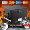 ENGPOW 5200°F Fireproof Document Box with Lock, Heat Insulated Collapsible