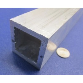 Unbranded 6063 T52 Aluminum Square Tube 2.00" Square x 1/4" Wall x 60" Long