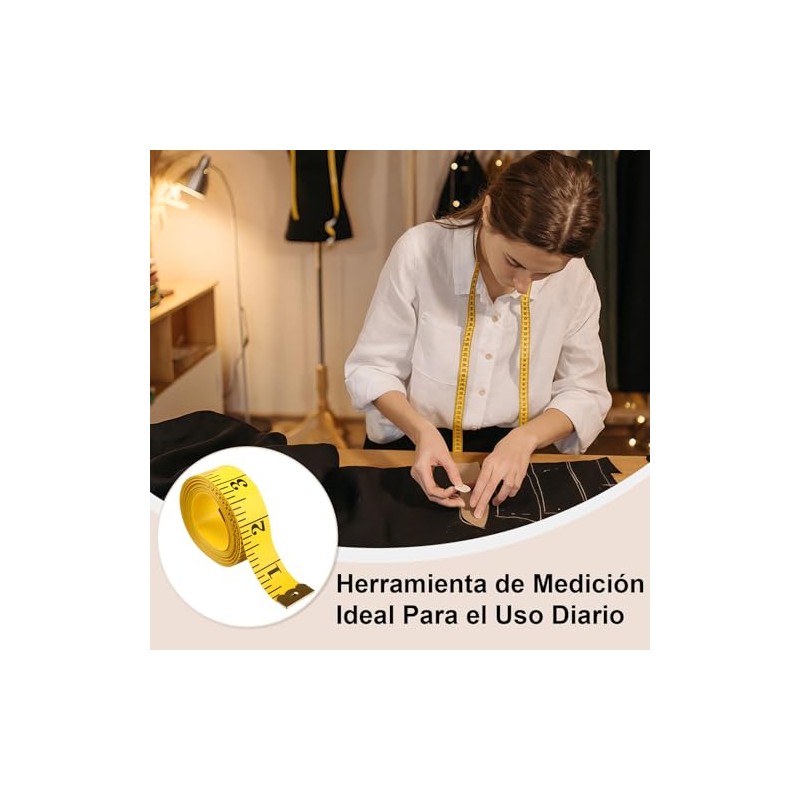 3M Cinta Metrica Corporal Lateral, Cinta para Medir Doble Escala