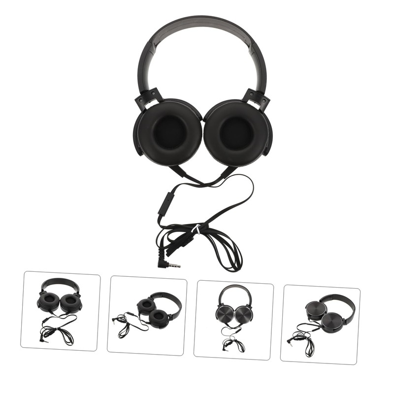 IWOWHERO 1pc Portable Noise Reduction Headset Comfortable Over Ear Headphones