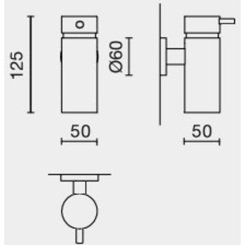 Zack 40307 Manola Lotion Dispenser Small