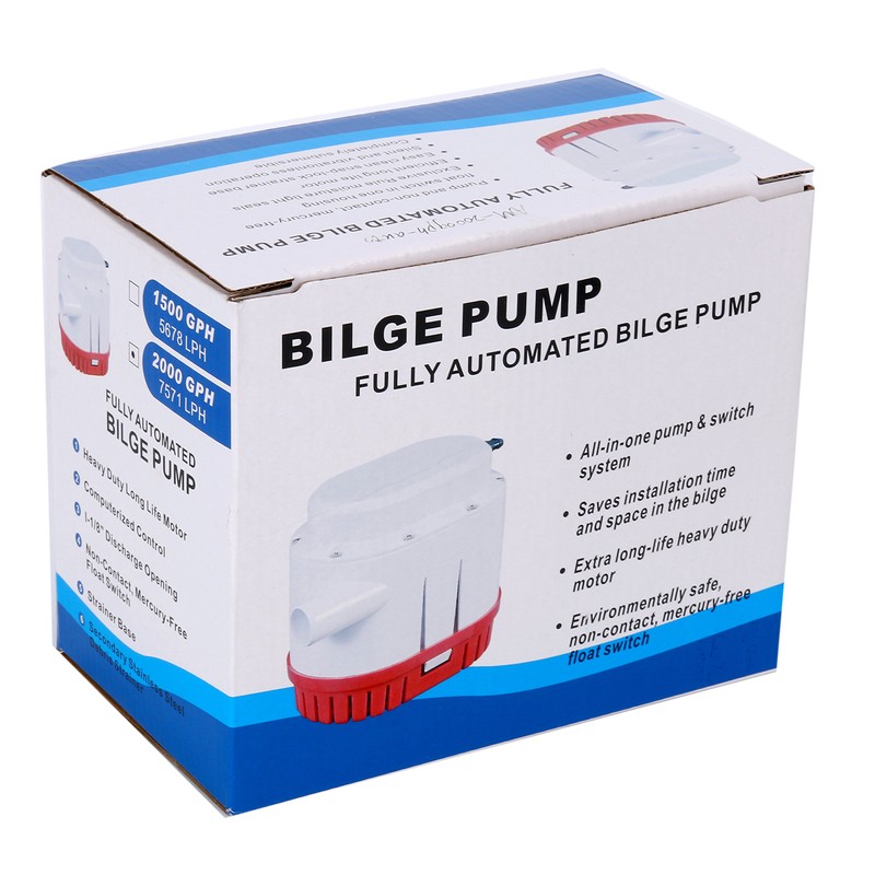 Amarine-made Automatic Submersible Boat Bilge Water Pump 12v 2000gph Auto