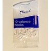 Swish Ultra Valance Hooks, White, 10 Pack