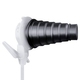 Lapgood Aluminum Alloy Conical Snoot Kit with 5 Color Gel Filters and Honeycomb Grid for Bowens Mount, Studio Strobe, Moonlight, Flash, Speedlight