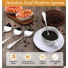Soup Spoon, 4 Pcs Stainless Steel tablespoons, Heavy Duty Round