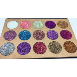 The Fabulous 15 Colour Eyeshadow Glitter Makeup Case