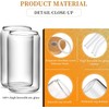 Glass Cups with Lids and Straws 6pcs, 16oz-DWTS Cute Tumber,Beer