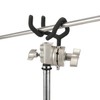Microphone Boom Pole Mounting Adapter with Cradle and 2.5-inch Grip