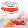 Stainless Steel Cheese Grater with Airtight Food Storage Container &