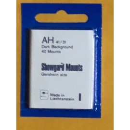 SHOWGARD STAMP MOUNTS AH 41/31 - U.S. SEMI-JUMBO HORIZONTAL