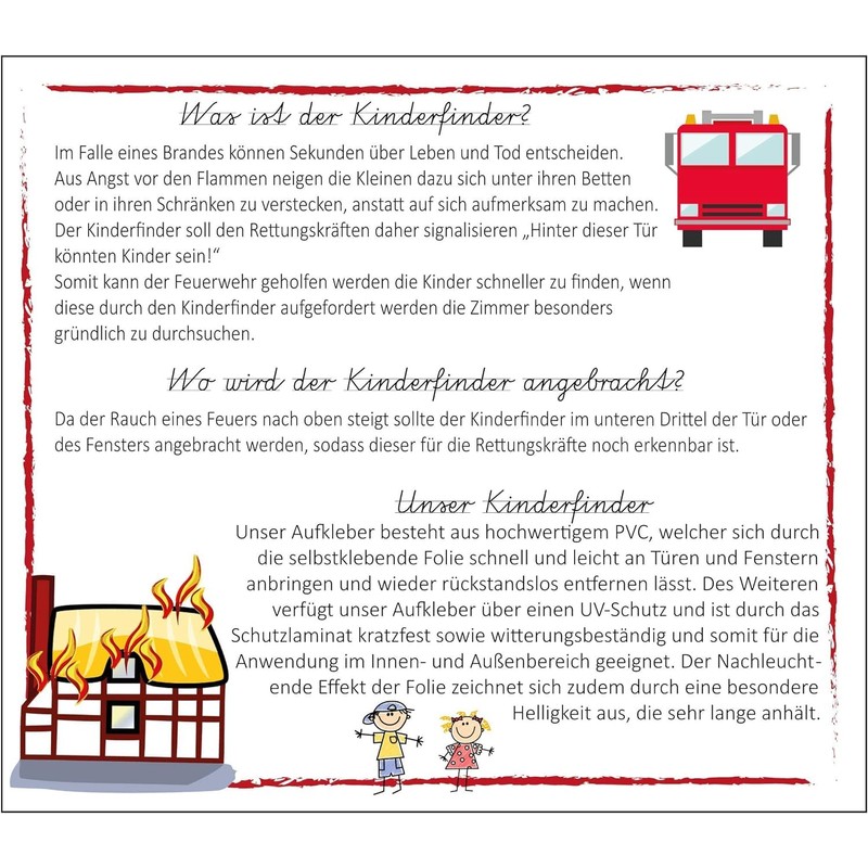 Kinderfinder Sticker Comic Signal Yellow (Weatherproof)