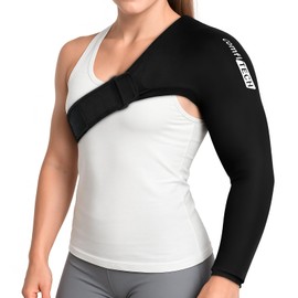 Comfitech Shoulder Arm Ice Pack Wrap for Pitchers, Ice Arm Sleeve for Pitchers, Athletes, Flexible Cold Application for Throwing Recovery, Elbow Joint and Muscle Relaxation & Daily Use, Medium