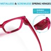 Reducblu Metalless Screwless Spring Hinges Reading Glasses for Women 6