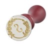 Mceal Wax Seal Stamp, Silver Brass Seal 25mm Dia, Wedding