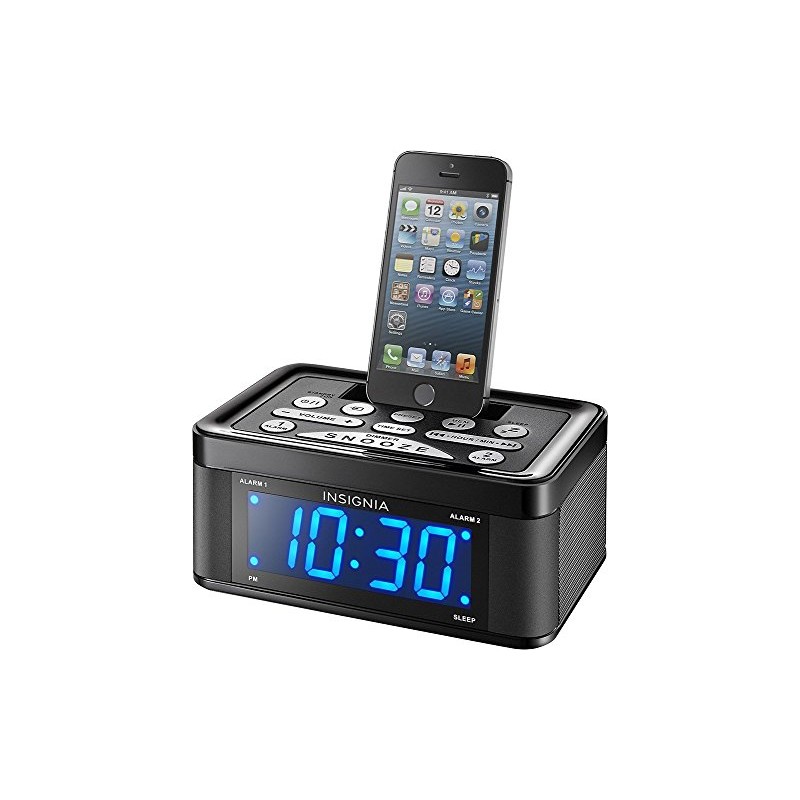 Insignia NS-CLLT01 - Digital FM Dual-Alarm Clock Radio