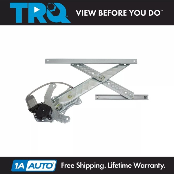 TRQ Power Window Regulator w/ Motor Front Passenger Side for