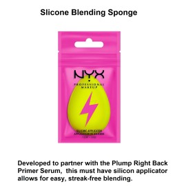 NYX PROFESSIONAL MAKEUP Plump Right Back Silicone Applicator Sponge for Face,