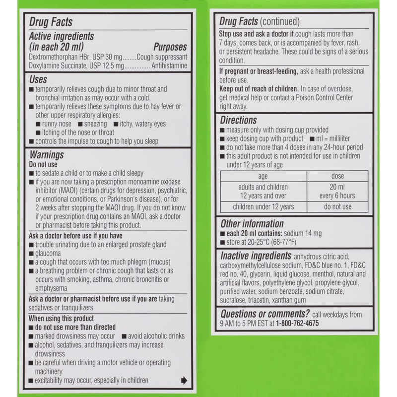 Robitussin Maximum Strength Nighttime Cough DM 4 Fl Oz