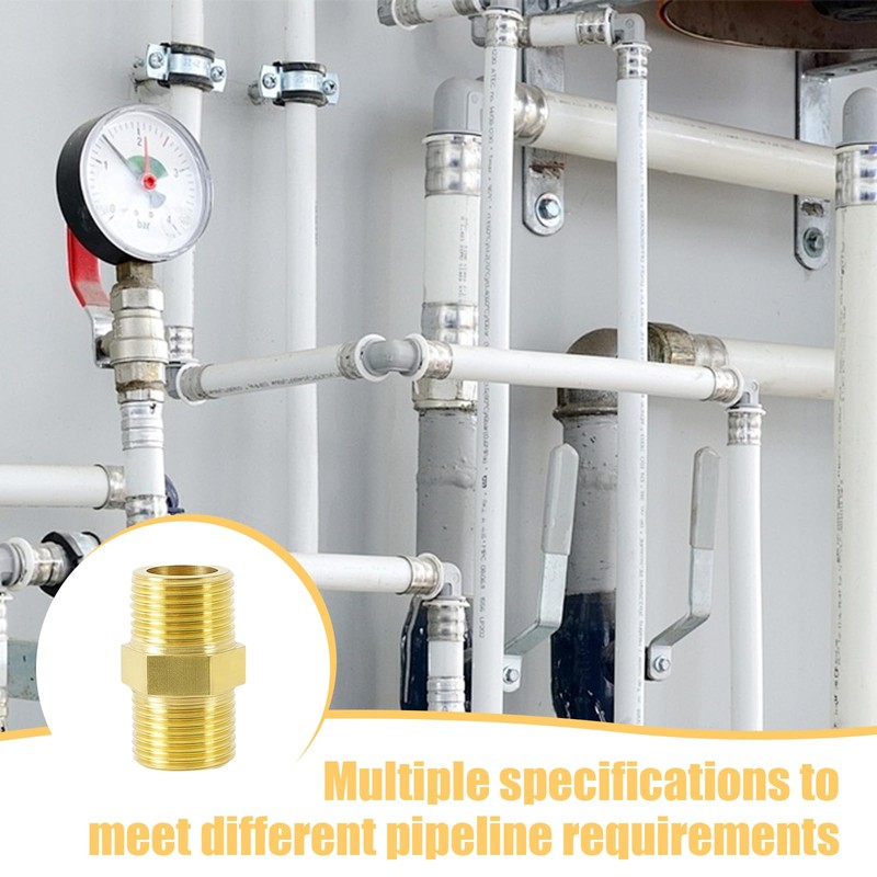 2pcs Gas Hose Connector Double Nipple Gas Quick Coupling Gas