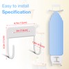 RIUOTA 2 Pack Ironing Board Wall Mount Ironing Board Hanger