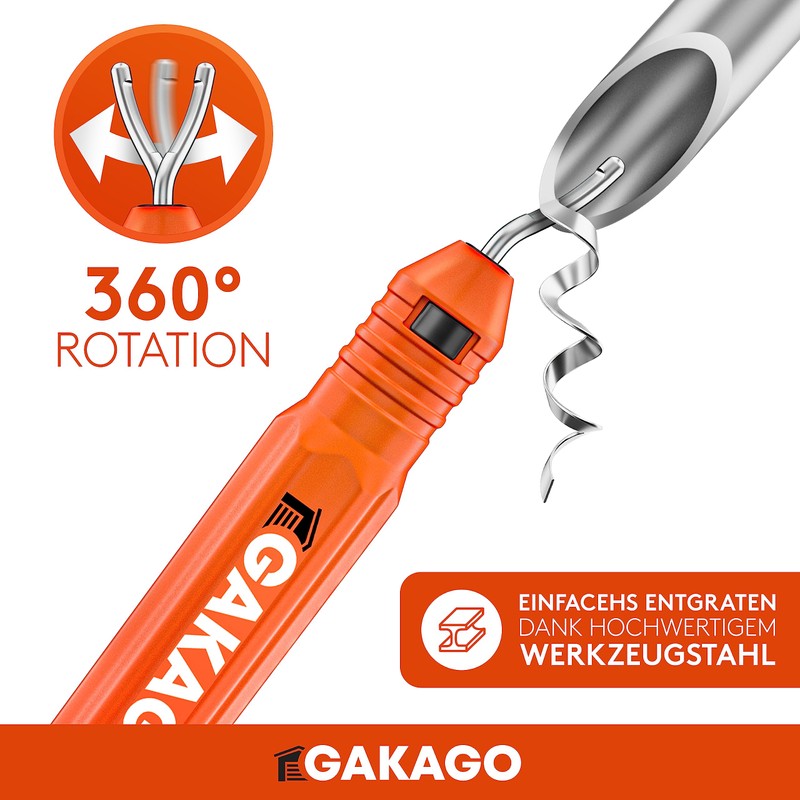 Gakago Pipe Cutter Set 3-50 mm with Deburring – Versatile