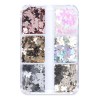 generic 6 Rejillas 3d Para Uñas Con Forma De Mariposa,