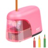 Eagle Electric Pencil Sharpener, Battery Powered Sharpener, LED Light Shinning