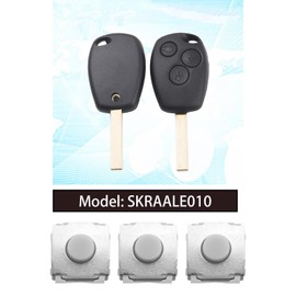 VGOL 10 Stück Fernbedienung Schlüsselanhänger Tasten Ersatz Kompatibel mit Renault Clio Kangoo Megane Modus Twingo Traffic Master Fernbedienung Schlüsselanhänger Micro Switch Button